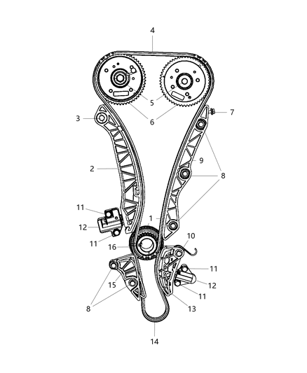 2010 Jeep Patriot Bolt-HEXAGON FLANGE Head Diagram for 6509284AA