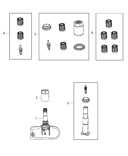 2008 Dodge Challenger Tire Monitoring System Diagram