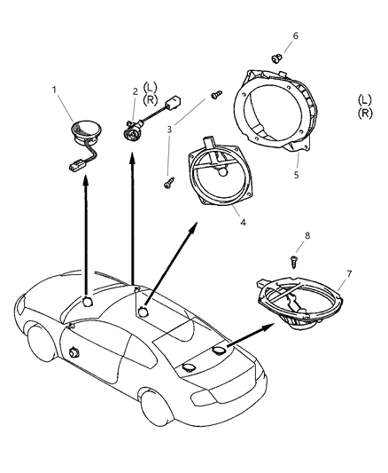 2001 Dodge Stratus Coupe Speakers Diagram