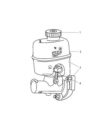 2003 Jeep Liberty Brake Master Cylinder Diagram