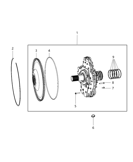 2017 Ram 3500 Pickup Oil Pump & Related Parts Diagram 1