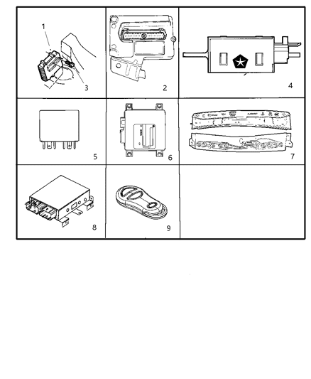 2000 Chrysler Grand Voyager Modules - Electronic Diagram