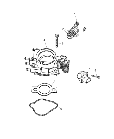 2007 Dodge Dakota Throttle Body Diagram