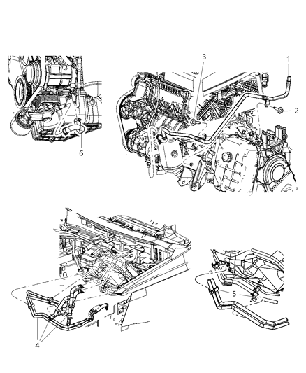 2009 Chrysler Town & Country Hose-Heater Supply And Return Diagram for 4677603AD