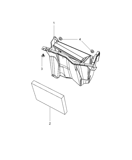 2011 Chrysler 300 Filter-Cabin Air Diagram for LS071668AA