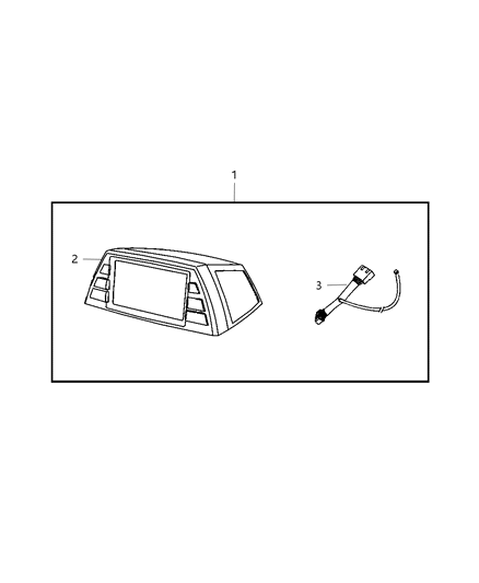 2007 Chrysler PT Cruiser Gps Kit-Vehicle Diagram for 82209851