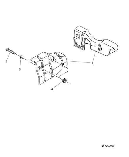 1998 Dodge Durango Manifold - Heat Shields Diagram 1