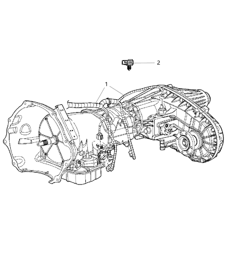 TRANSMISSION Diagram for 68240079AC