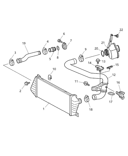 2004 Dodge Sprinter 2500 Hose-Air Induction Diagram for 5120148AA