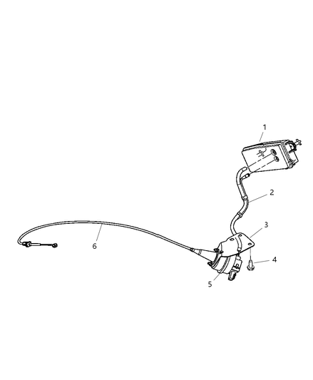 2007 Chrysler Aspen Bracket-Speed Control SERVO Diagram for 5135553AA