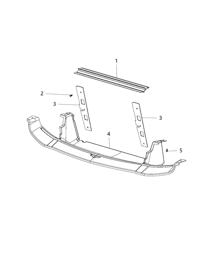 2017 Dodge Viper Seal-Radiator Side Air Diagram for 5290671AA