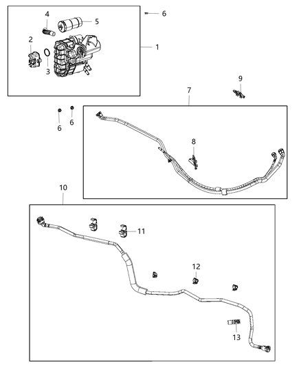 2014 Dodge Dart Vacuum Canister/Leak Detection Pump Diagram