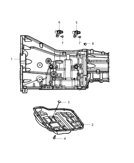 2003 Jeep Wrangler Case-Transmission Diagram for 5101877AA