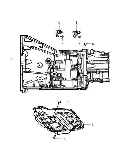 2003 Jeep Wrangler Transmission Case Diagram