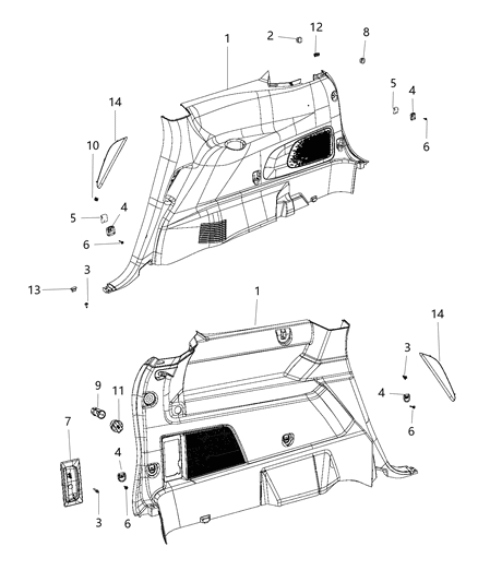 2017 Dodge Journey Cap-Screw Cover Diagram for 6WT32DX9AA