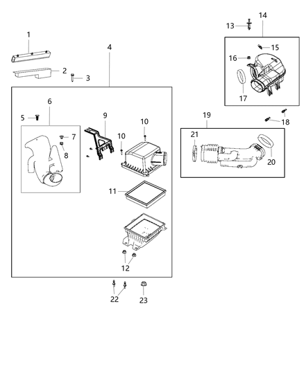 2019 Dodge Journey Air Cleaner Diagram 2