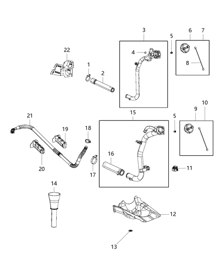 2018 Ram ProMaster 3500 Fuel Tank Filler Tube Diagram