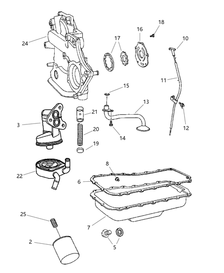 2003 Chrysler Town & Country Engine Oiling Diagram 2