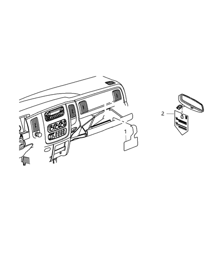 2010 Dodge Ram 2500 Instrument Panel Diagram