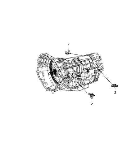 2013 Ram 1500 Sensors - Powertrain Diagram