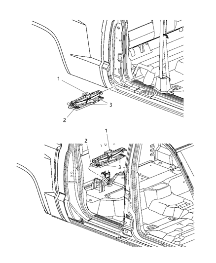 2006 Dodge Dakota Jack & Storage Diagram