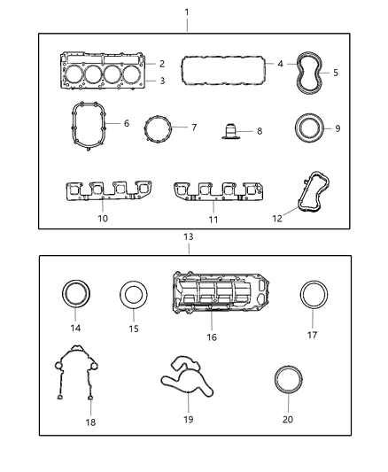 2006 Chrysler 300 Seal Diagram for 53032455AA