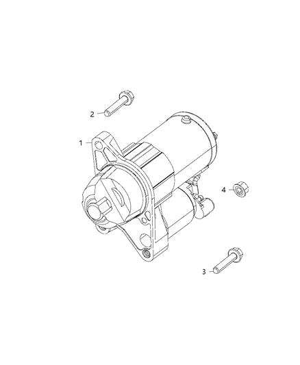 2020 Jeep Compass Starter & Related Parts Diagram 6