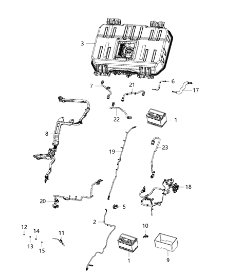 2020 Chrysler Voyager Sensor-Battery Diagram for 56029778AB