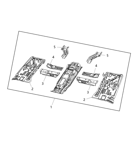 2020 Jeep Renegade Frame-Front Floor Diagram for 68408492AA