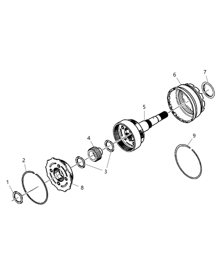 2007 Jeep Grand Cherokee Input / Reverse Planetary Diagram