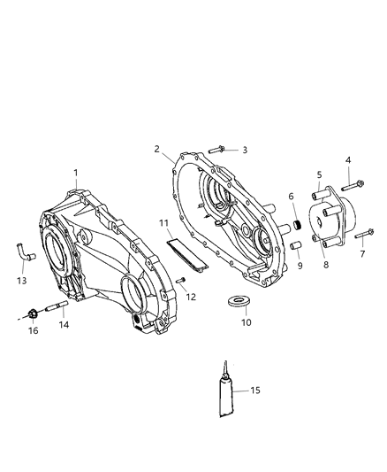 2007 Dodge Nitro Screw Diagram for 68017719AA