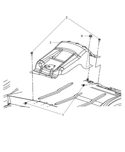 2011 Dodge Charger Jack Mounting Hardware Diagram