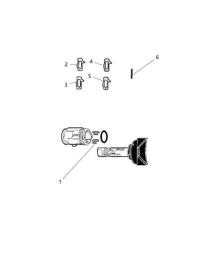 2008 Chrysler Sebring Ignition Lock Cylinder Diagram