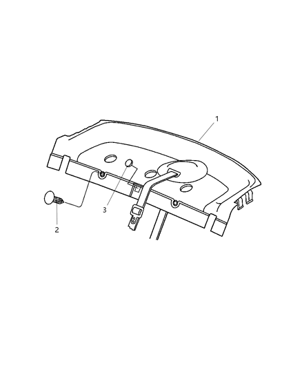 2002 Chrysler Sebring Rear Shelf Panel Diagram