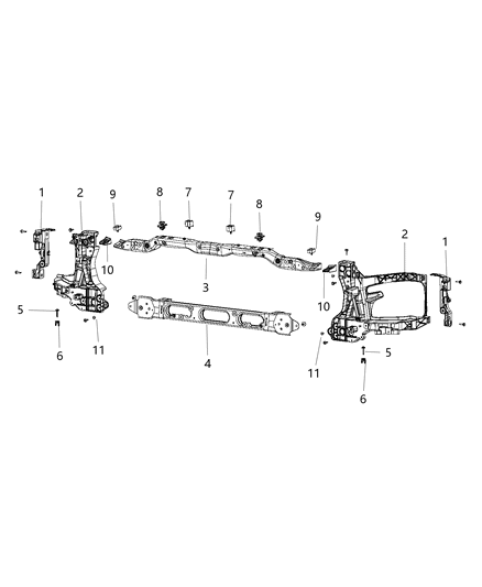 2015 Ram 5500 Radiator Support Diagram