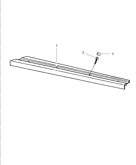 1997 Dodge Viper Door Sill Scuff Plate Diagram