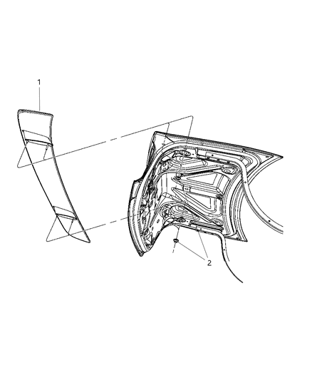 2013 Dodge Charger Deck Lid Spoiler Diagram