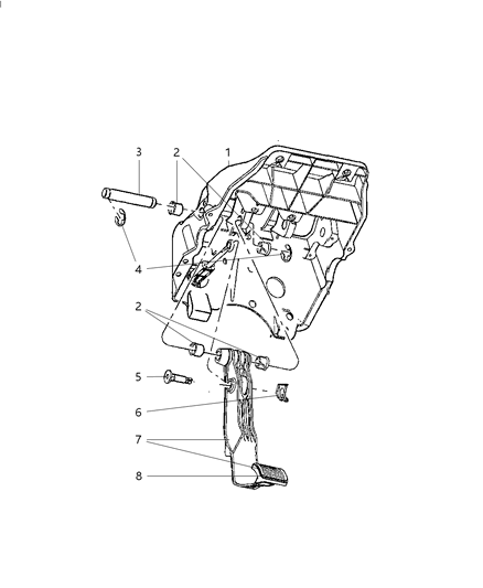 2009 Dodge Ram 5500 Clutch Pedal Diagram