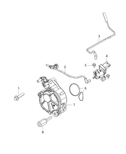 2020 Jeep Wrangler Tube-Vacuum Diagram for 68490052AA