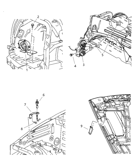 2007 Jeep Liberty Horn-Alarm Diagram for 56010335AD