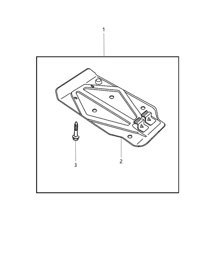 2002 Dodge Ram 1500 Skid Plate Package - Front Diagram