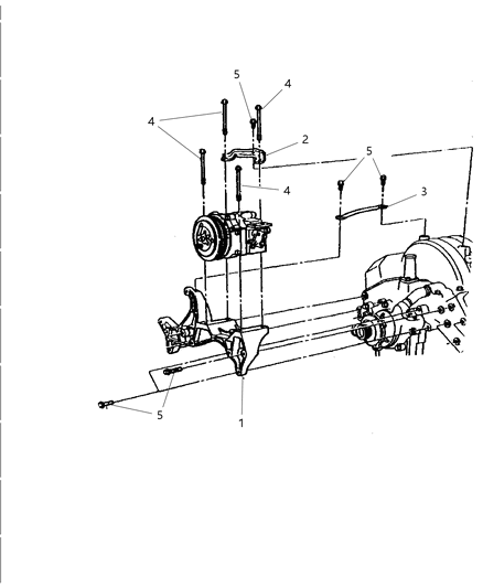 2000 Dodge Dakota Mounting - Compressor Diagram 2