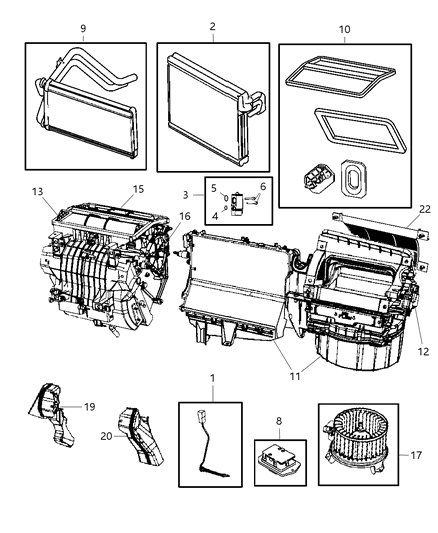 2010 Dodge Caliber Housing-Distribution Diagram for 68018104AA