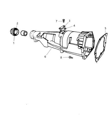 1999 Jeep Grand Cherokee Case Rear Diagram