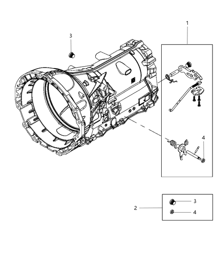 2012 Dodge Charger Parking Sprag & Related Parts Diagram 1