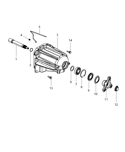 2010 Chrysler 300 Case , Extension & Adapter Diagram 2