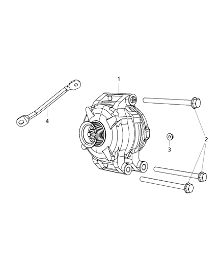 2016 Chrysler 300 Generator/Alternator & Related Parts Diagram 3
