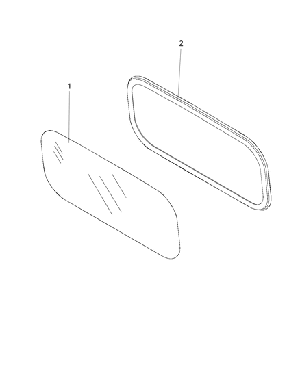 2015 Ram ProMaster City Cargo Divider Glass Diagram