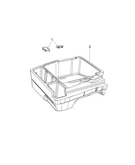 2019 Dodge Charger Support - Load Floor Diagram