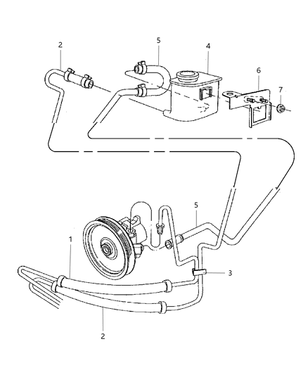 2002 Chrysler Prowler Power Steering Hoses Diagram